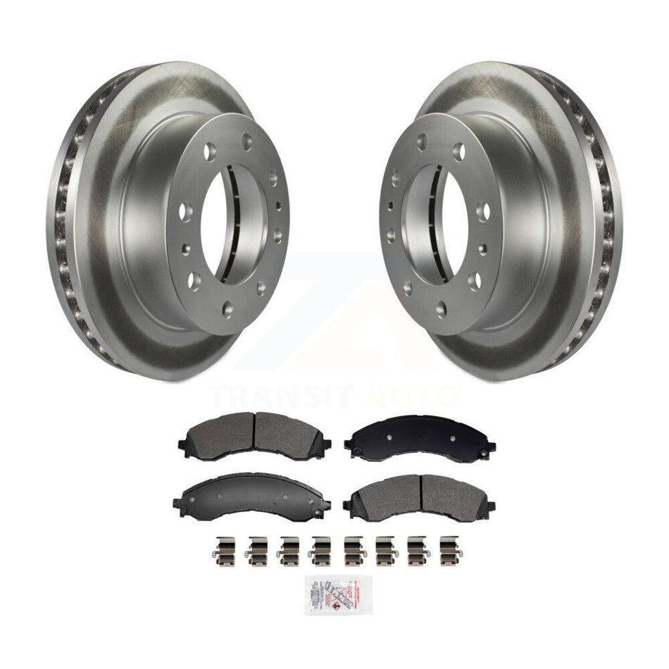 Front Coated Brake Rotor Semi-Metallic Pad Kit For GMC Chevrolet Savana 2500 Express 3500 KGA-106023