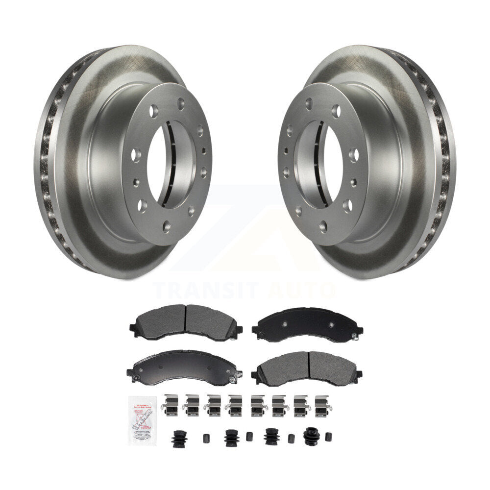 Front Coated Brake Rotor Semi-Metallic Pad Kit For GMC Chevrolet Savana 2500 Express 3500 KGA-106024