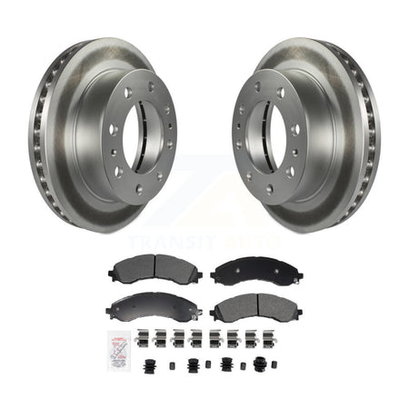 Front Coated Brake Rotor Semi-Metallic Pad Kit For GMC Chevrolet Savana 2500 Express 3500 KGA-106024