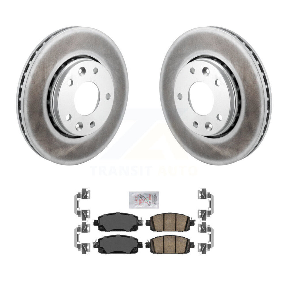 Front Coated Disc Brake Rotors And Ceramic Pads Kit For Nissan Kicks Sentra KGA-106032
