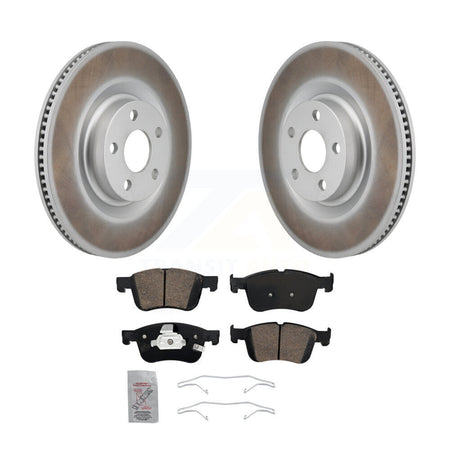 Front Coated Disc Brake Rotors And Ceramic Pads Kit For 2022-2023 Ford Maverick KGA-106037