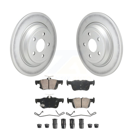 Rear Coated Disc Brake Rotor Ceramic Pad Kit For Ford Escape Bronco Sport Lincoln Corsair KGA-106045