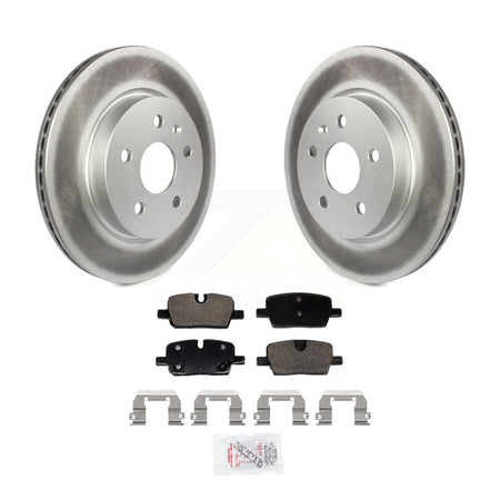 Rear Coated Brake Rotors Ceramic Pad Kit For Cadillac CT5 With Single Piston Caliper KGA-106052