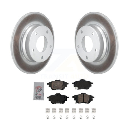 Rear Coated Disc Brake Rotor Ceramic Pad Kit For 2020-2023 Nissan Sentra rear brakes KGA-106054