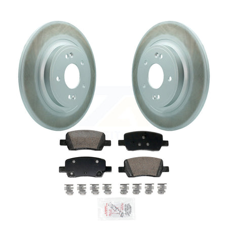 Rear Coated Disc Brake Rotors Ceramic Pad Kit For Hyundai Santa Fe Kia Sorento GAS engine KGA-106055