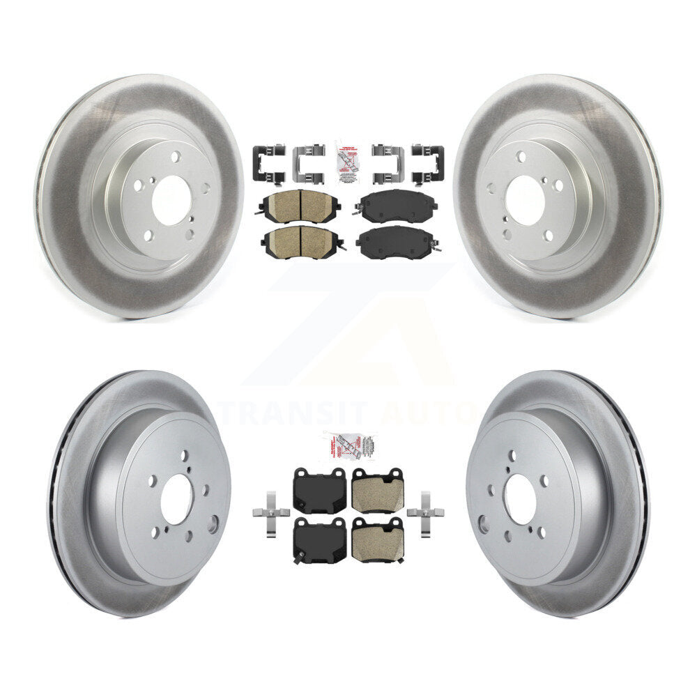 Front Ceramic Rear Semi-Metallic Pad Coat Brake Rotors Kit For Subaru BRZ Limited/Premium KGA-106127