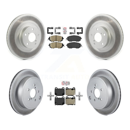 Front Ceramic Rear Semi-Metallic Pad Coat Brake Rotors Kit For Subaru BRZ Limited/Premium KGA-106127