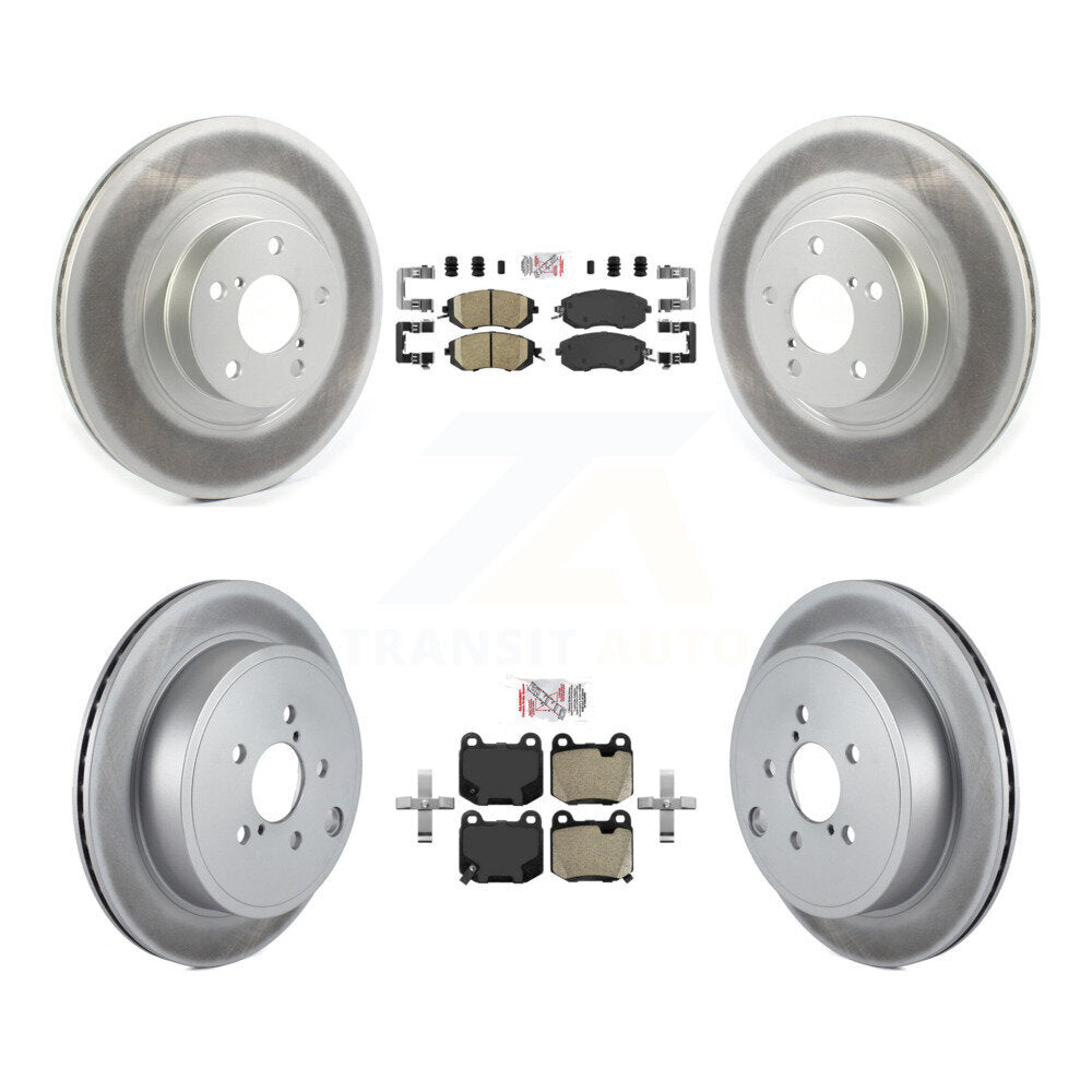Front Ceramic Rear Semi-Metallic Pad Coat Brake Rotors Kit For Subaru BRZ Limited/Premium KGA-106128