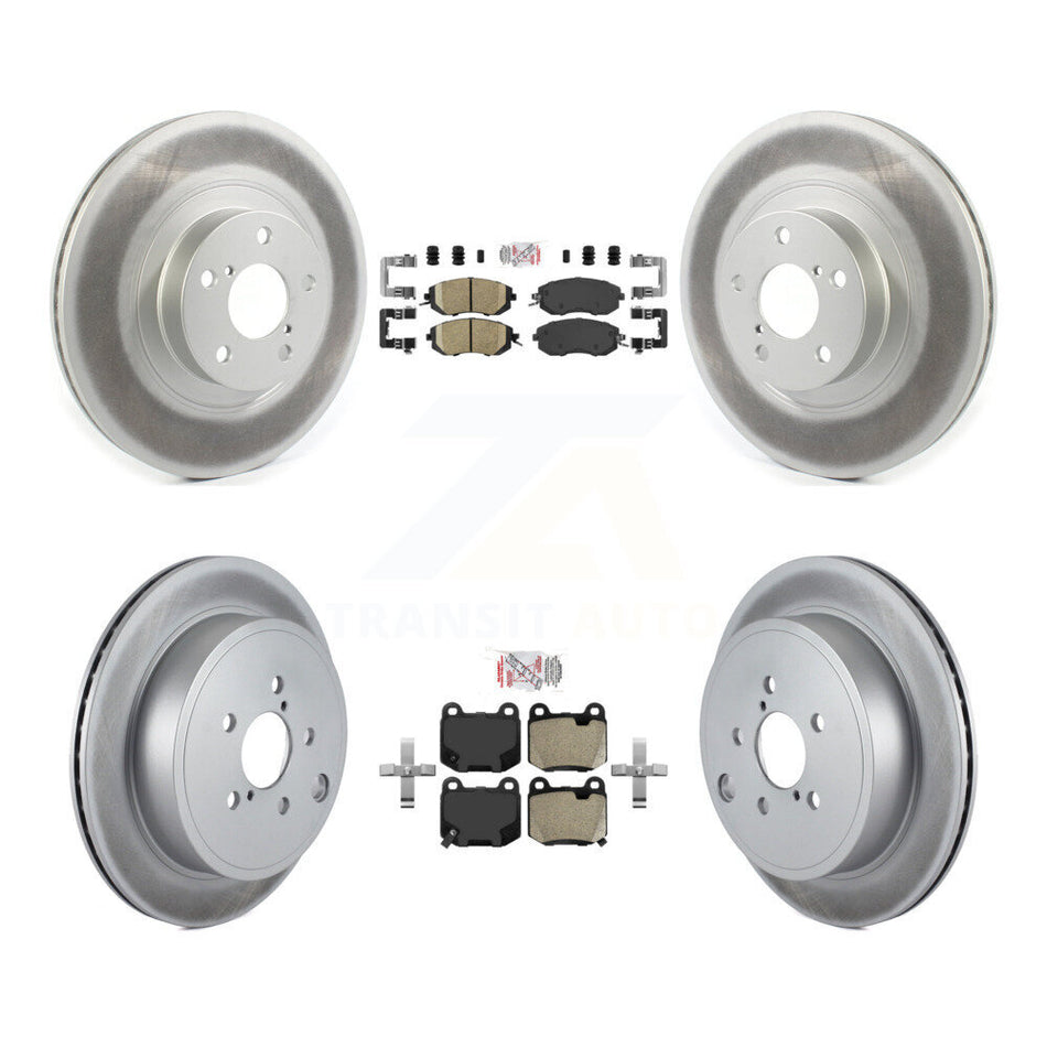 Front Ceramic Rear Semi-Metallic Pad Coat Brake Rotors Kit For Subaru BRZ Limited/Premium KGA-106128
