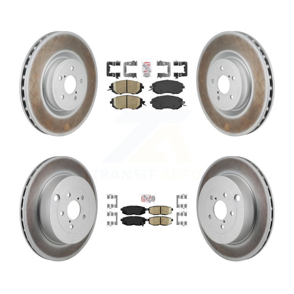 Front Rear Ceramic Pad Coat Brake Rotor Kit For 2019 Toyota 86 Base GT With Brembo Brakes KGA-106131
