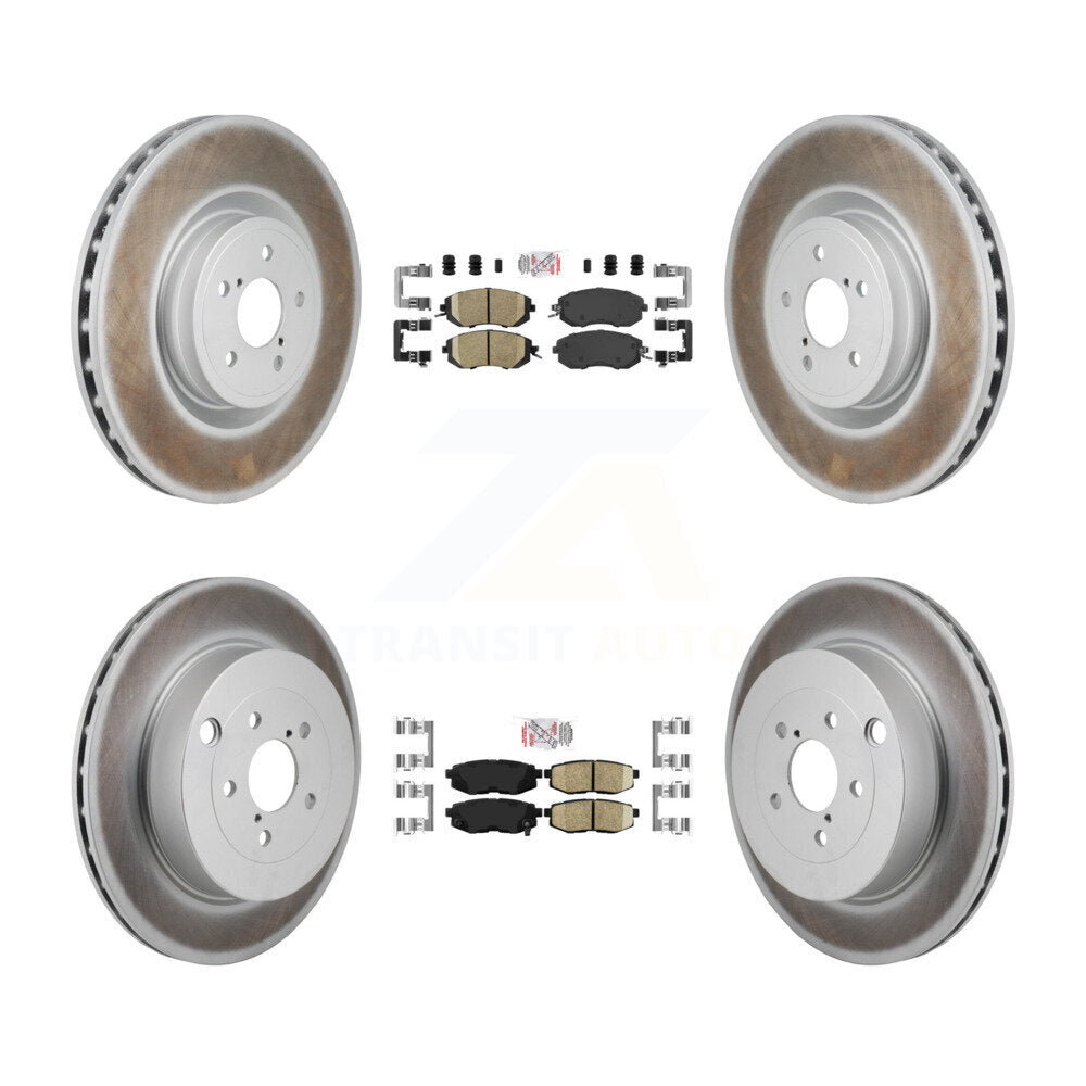 Front Rear Ceramic Pad Coat Brake Rotor Kit For 2019 Toyota 86 Base GT With Brembo Brakes KGA-106132