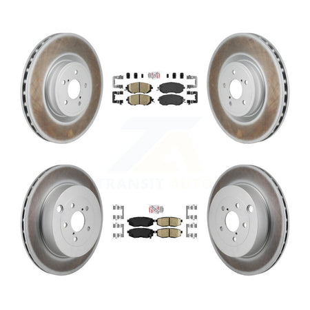 Front Rear Ceramic Pad Coat Brake Rotor Kit For 2019 Toyota 86 Base GT With Brembo Brakes KGA-106132