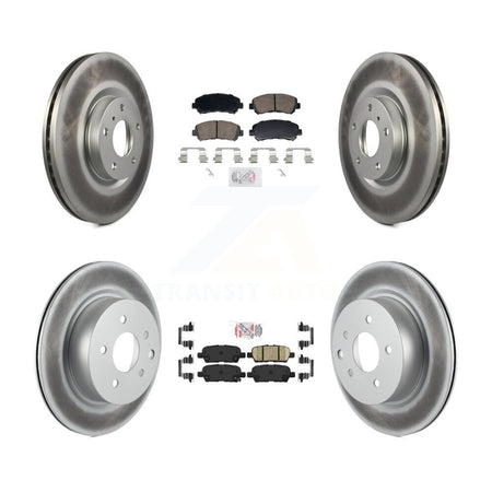 Front Rear Ceramic Pads And Coated Disc Brake Rotors Kit For Nissan Maxima KGA-106134