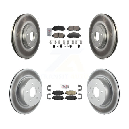 Front Rear Ceramic Pads And Coated Disc Brake Rotors Kit For Nissan Maxima KGA-106135