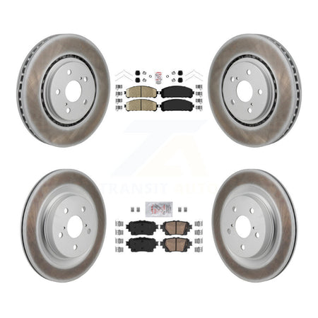 Front Rear Ceramic Pad Coated Brake Rotors Kit For Toyota Sienna RAV4 Prime Lexus NX450h+ KGA-106199
