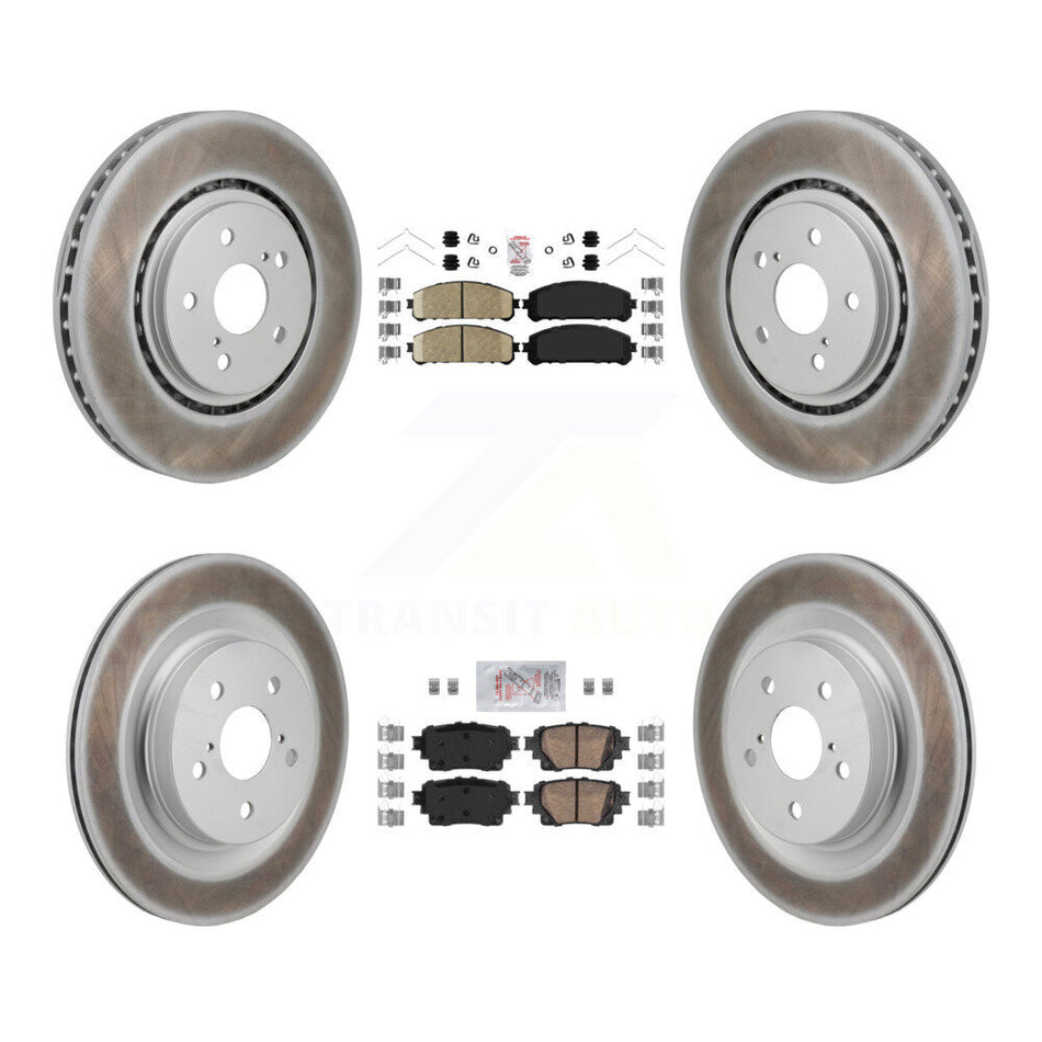 Front Rear Ceramic Pad Coated Brake Rotors Kit For Toyota Sienna RAV4 Prime Lexus NX450h+ KGA-106199