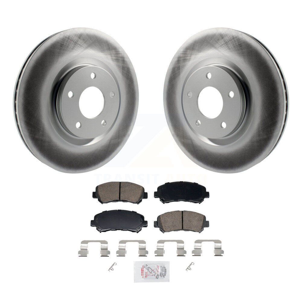 Front Coated Disc Brake Rotors And Ceramic Pads Kit For Nissan Sentra Juke KGA-106203