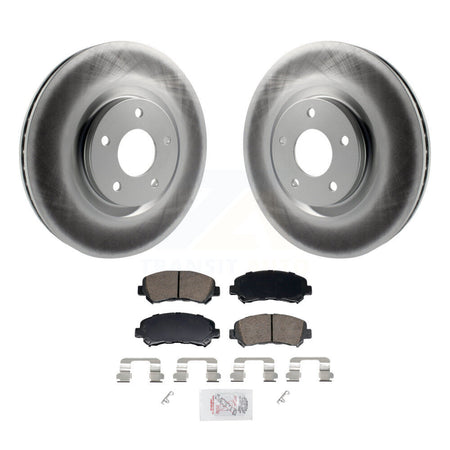 Front Coated Disc Brake Rotors And Ceramic Pads Kit For Nissan Sentra Juke KGA-106203