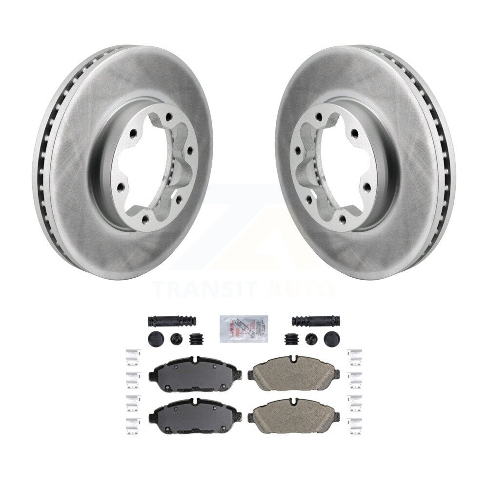 Front Coat Brake Rotor Semi-Metallic Pad Kit For Ford Transit-250 Transit-350 Transit-150 KGA-106207