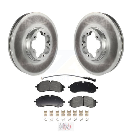 Front Coated Brake Rotor Semi-Metallic Pad Kit For Ford Transit-250 Transit-350 E-Transit KGA-106209