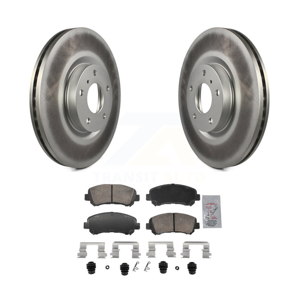 Front Coated Disc Brake Rotors And Ceramic Pads Kit For Nissan Maxima KGA-106213