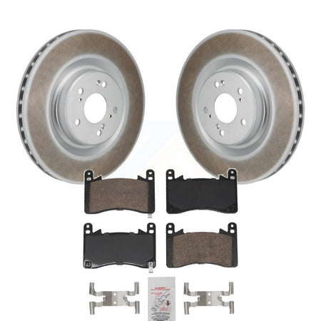 Front Coated Disc Brake Rotors And Ceramic Pads Kit For Acura MDX TLX 3.0L KGA-106219