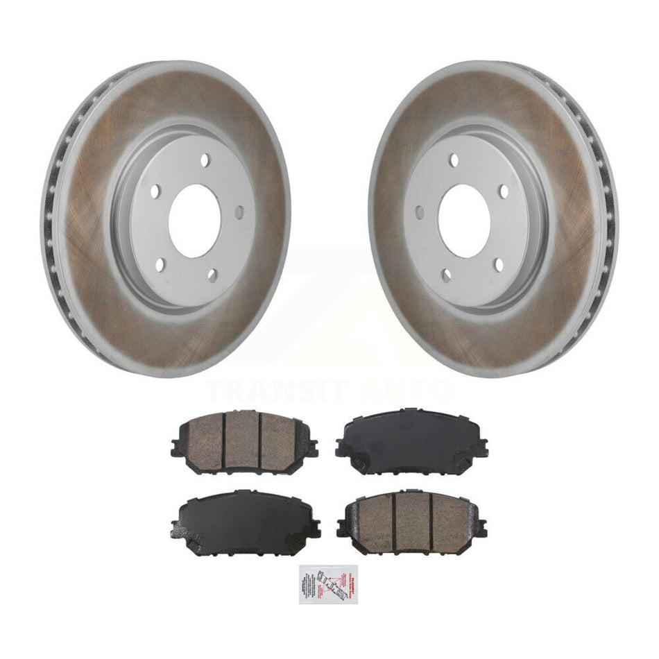 Front Coated Disc Brake Rotors And Ceramic Pads Kit For Nissan Rogue KGA-106225