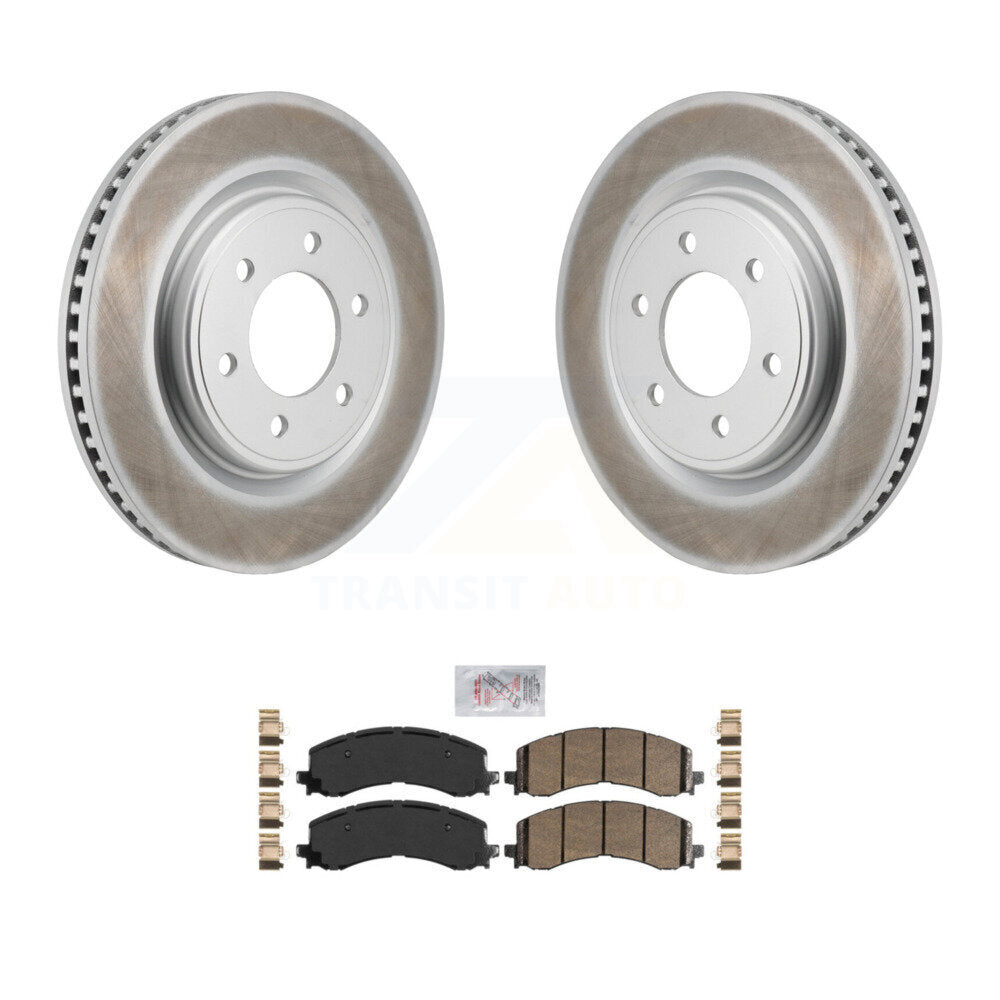 Front Coat Brake Rotor Ceramic Pad Kit For Ford F-150 Bronco Expedition Lincoln Navigator KGA-106241