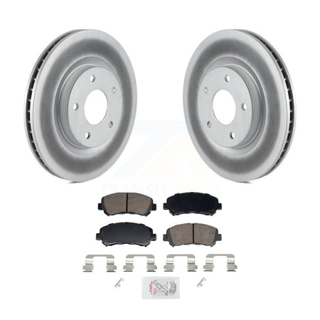 Front Coated Disc Brake Rotors And Ceramic Pads Kit For Nissan Rogue Select KGA-106242