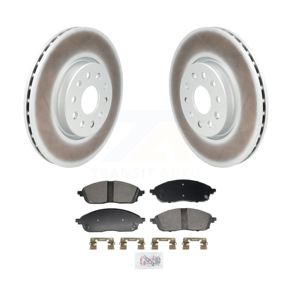 Front Coated Disc Brake Rotors And Ceramic Pads Kit For Jeep Grand Cherokee L KGA-106250