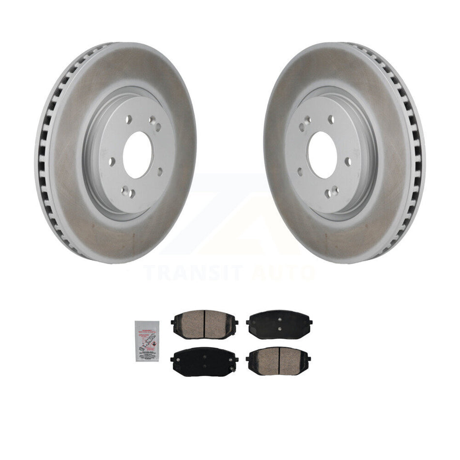 Front Coat Disc Brake Rotor Ceramic Pad Kit For Hyundai Tucson Kia Sportage Ioniq 5 EV6 6 KGA-106254