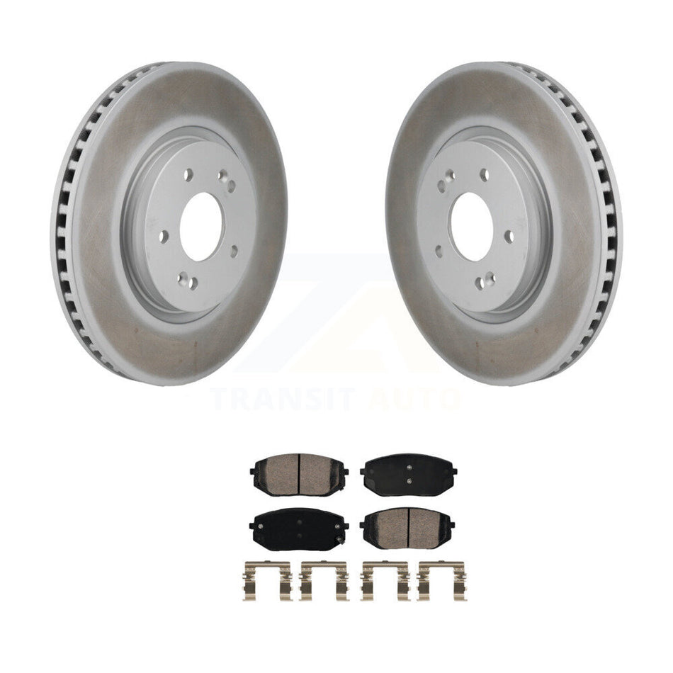 Front Coat Disc Brake Rotor Ceramic Pad Kit For Hyundai Tucson Kia Sportage Ioniq 5 EV6 6 KGA-106254