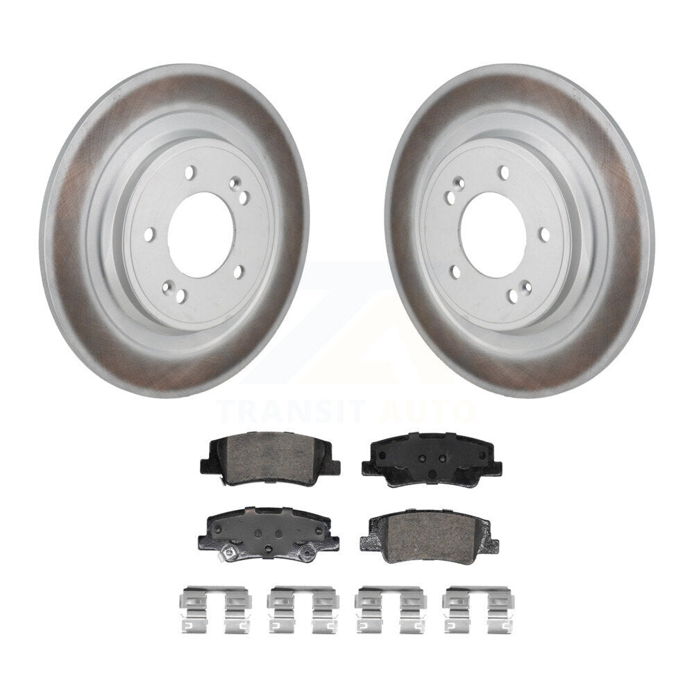 Rear Coated Disc Brake Rotors And Ceramic Pads Kit For Hyundai Tucson Kia Sportage KGA-106255