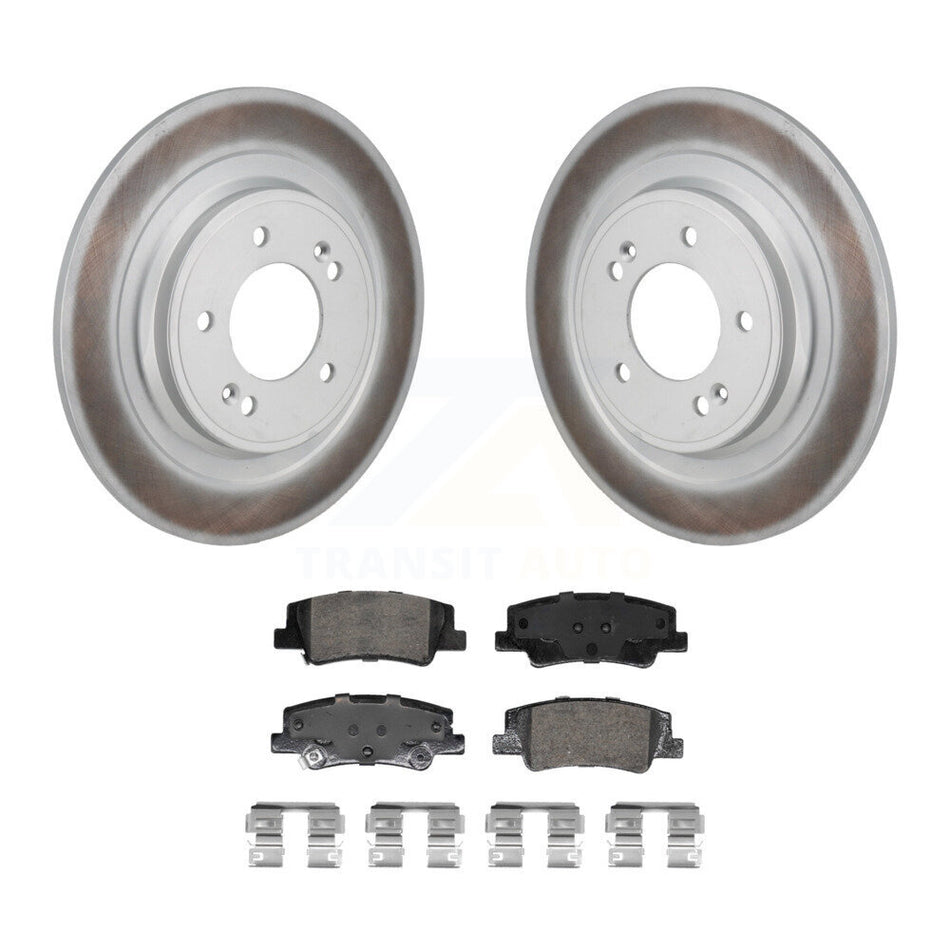 Rear Coated Disc Brake Rotors And Ceramic Pads Kit For Hyundai Tucson Kia Sportage KGA-106255