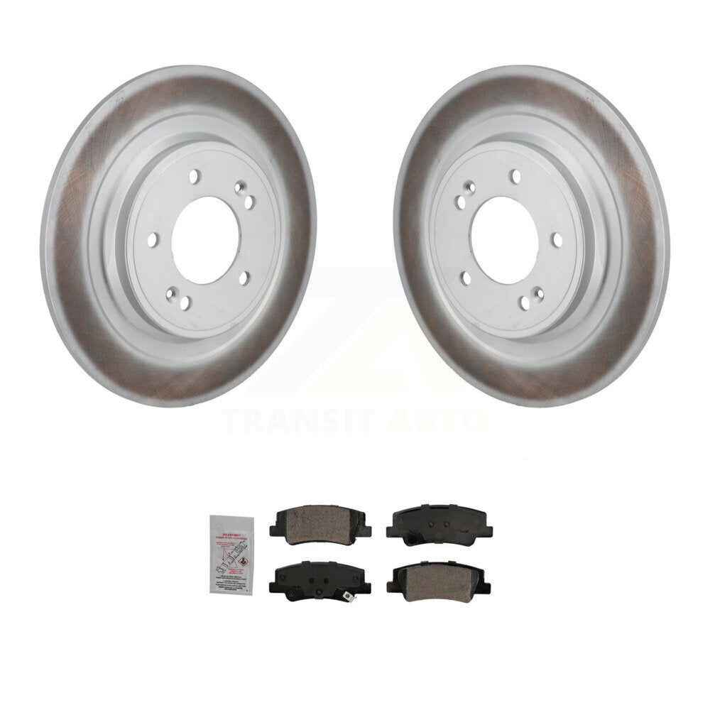 Rear Coated Disc Brake Rotors And Ceramic Pads Kit For Hyundai Tucson Kia Sportage KGA-106256