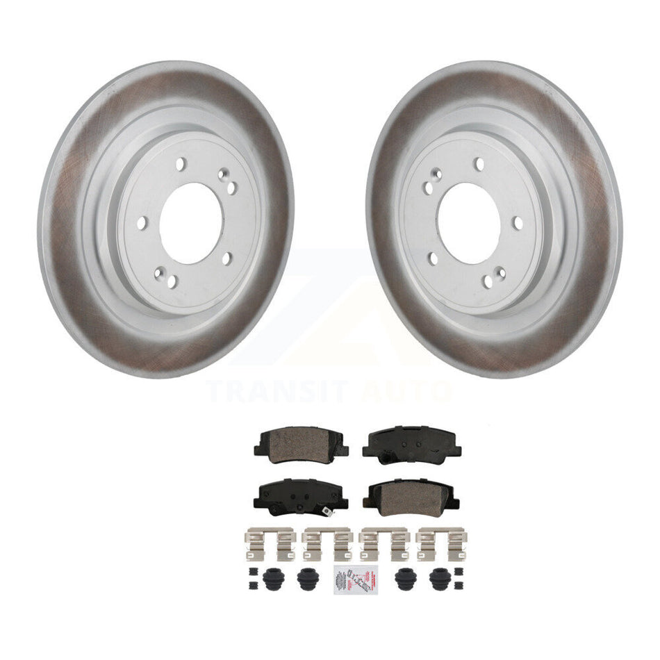 Rear Coated Disc Brake Rotors And Ceramic Pads Kit For Hyundai Tucson Kia Sportage KGA-106256
