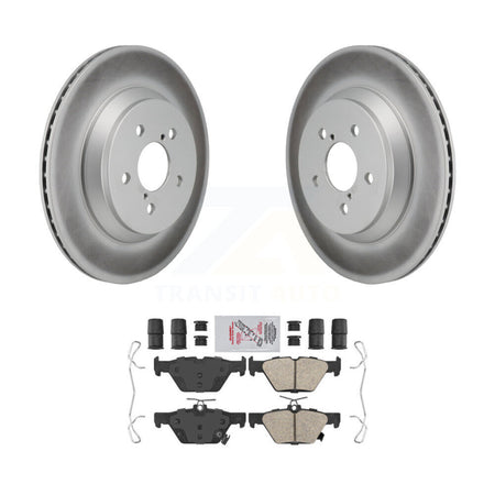 Rear Coated Brake Rotors Ceramic Pad Kit For Subaru Crosstrek With Electric Parking KGA-106280