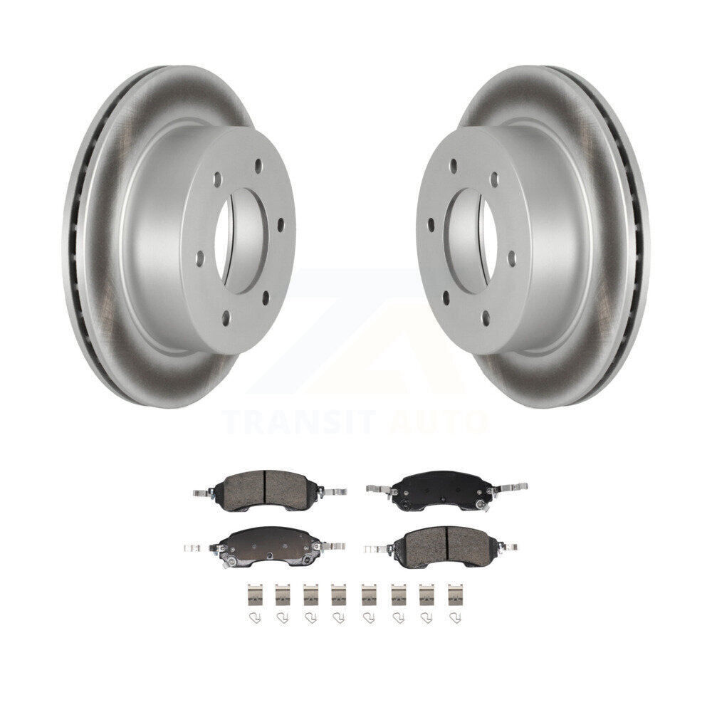 Rear Coated Disc Brake Rotors And Ceramic Pads Kit For Ford Bronco KGA-106289