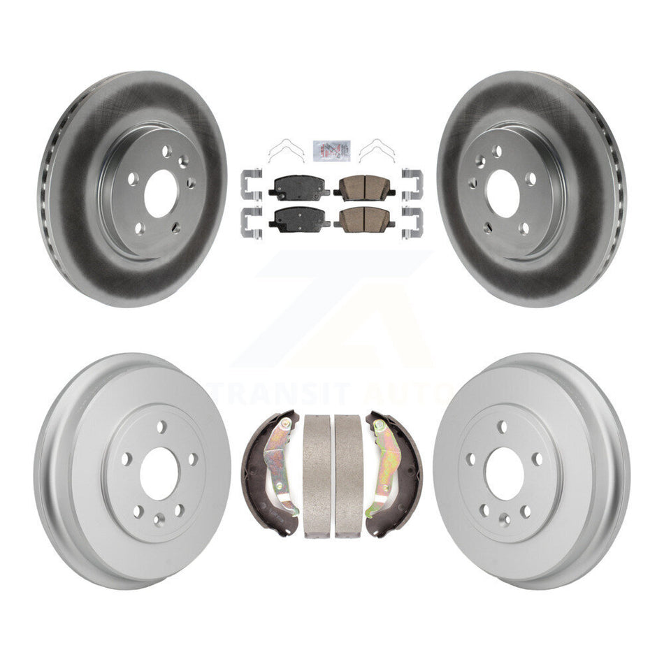 Front Rear Disc Brake Rotors Ceramic Pads And Coated Drum Kit For Chevrolet Trax KGA-106315