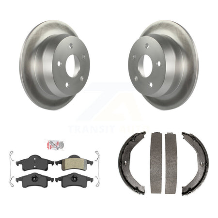 Rear Disc Coated Rotors Semi-Metallic Pads And Parking Shoes Kit For Jeep Grand Cherokee KGA-106508