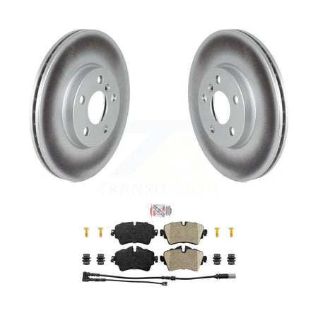 Front Coated Disc Brake Rotors And Ceramic Pads Kit For 2022 Mini Cooper S KGA-107498