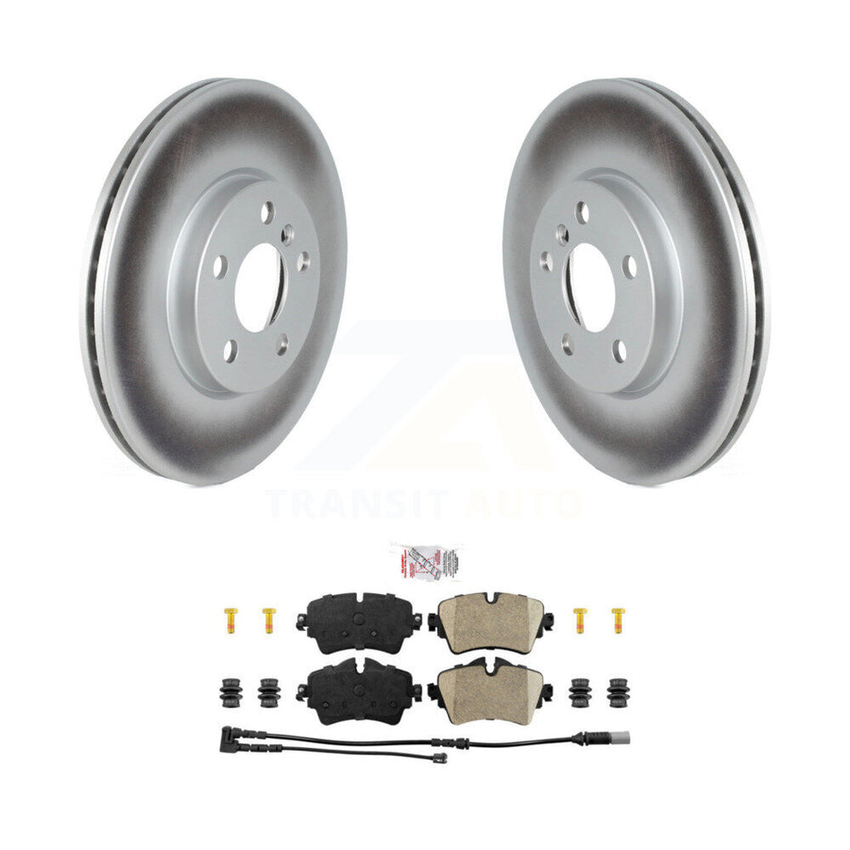 Front Coated Disc Brake Rotors And Ceramic Pads Kit For 2022 Mini Cooper S KGA-107498