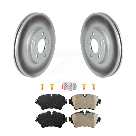Front Coated Disc Brake Rotors And Ceramic Pads Kit For 2022 Mini Cooper S KGA-107499