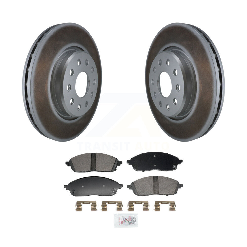 Front Coated Disc Brake Rotors And Ceramic Pads Kit For Jeep Grand Cherokee L KGA-107505