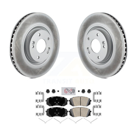 Front Coated Brake Rotor & Ceramic Pad Kit For Kia Optima With 320mm Diameter KGA-107512