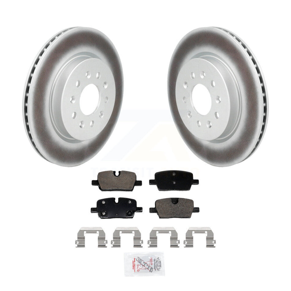 Rear Coated Disc Brake Rotors And Ceramic Pads Kit For Cadillac CT4 KGA-107518