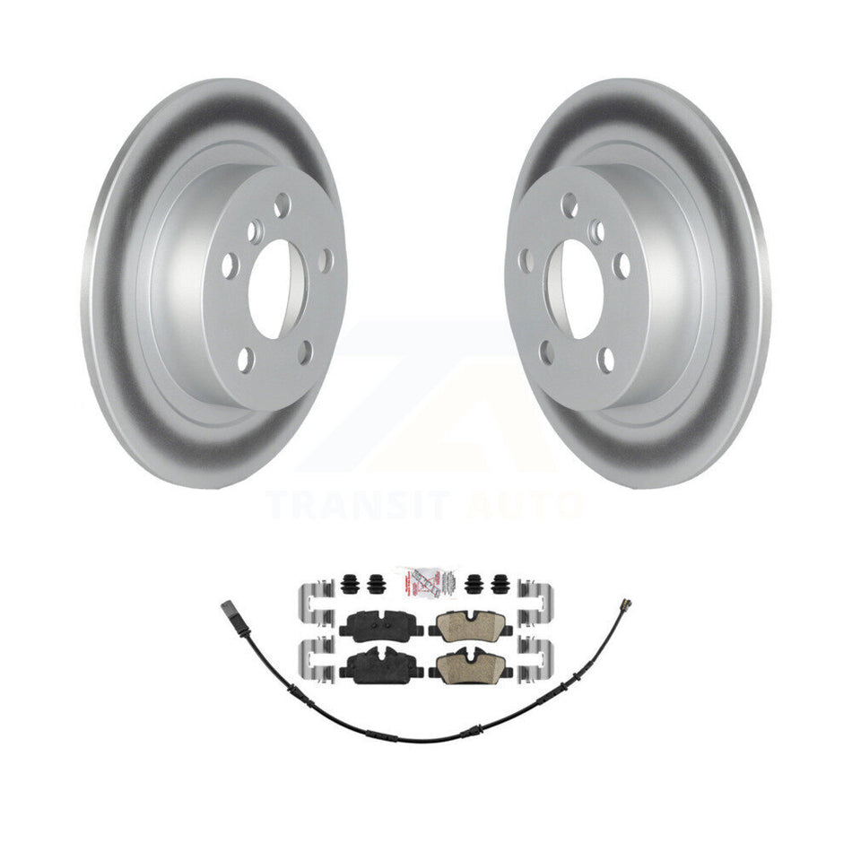 Rear Coated Brake Rotors Ceramic Pad Kit For 20-22 Mini Cooper BATTERY EV (EV BEV) engine KGA-107526