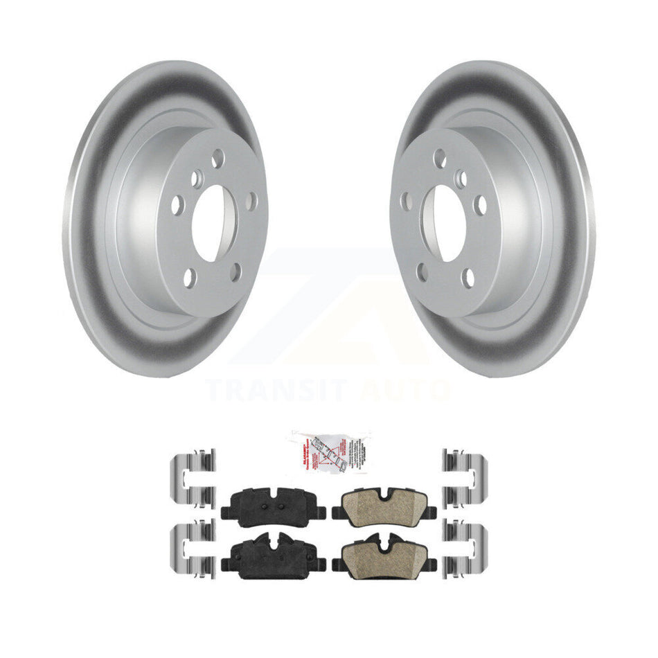 Rear Coated Brake Rotors Ceramic Pad Kit For 20-22 Mini Cooper BATTERY EV (EV BEV) engine KGA-107527