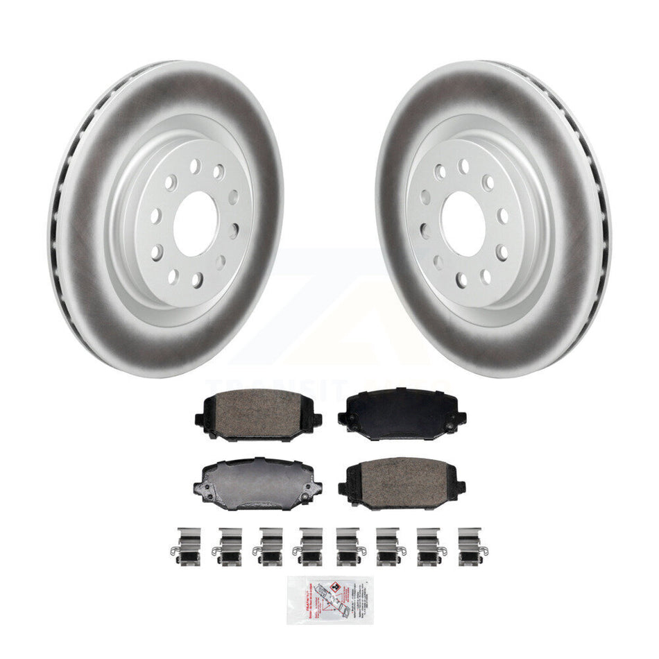 Rear Coated Disc Brake Rotors And Ceramic Pads Kit For Jeep Grand Cherokee L KGA-107529