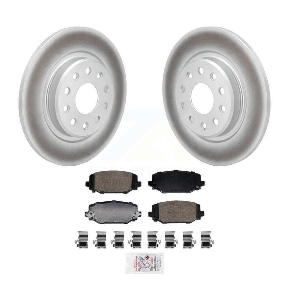 Rear Coated Brake Rotors Ceramic Pad Kit For Jeep Grand Cherokee L With Solid KGA-107530